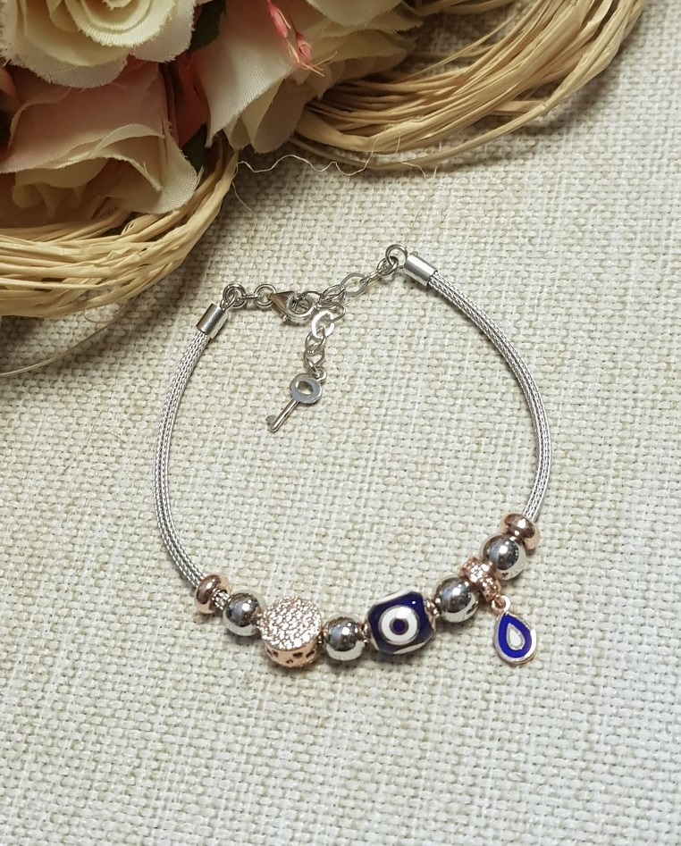 Pandora Modeli Charm Gümüş Bileklik