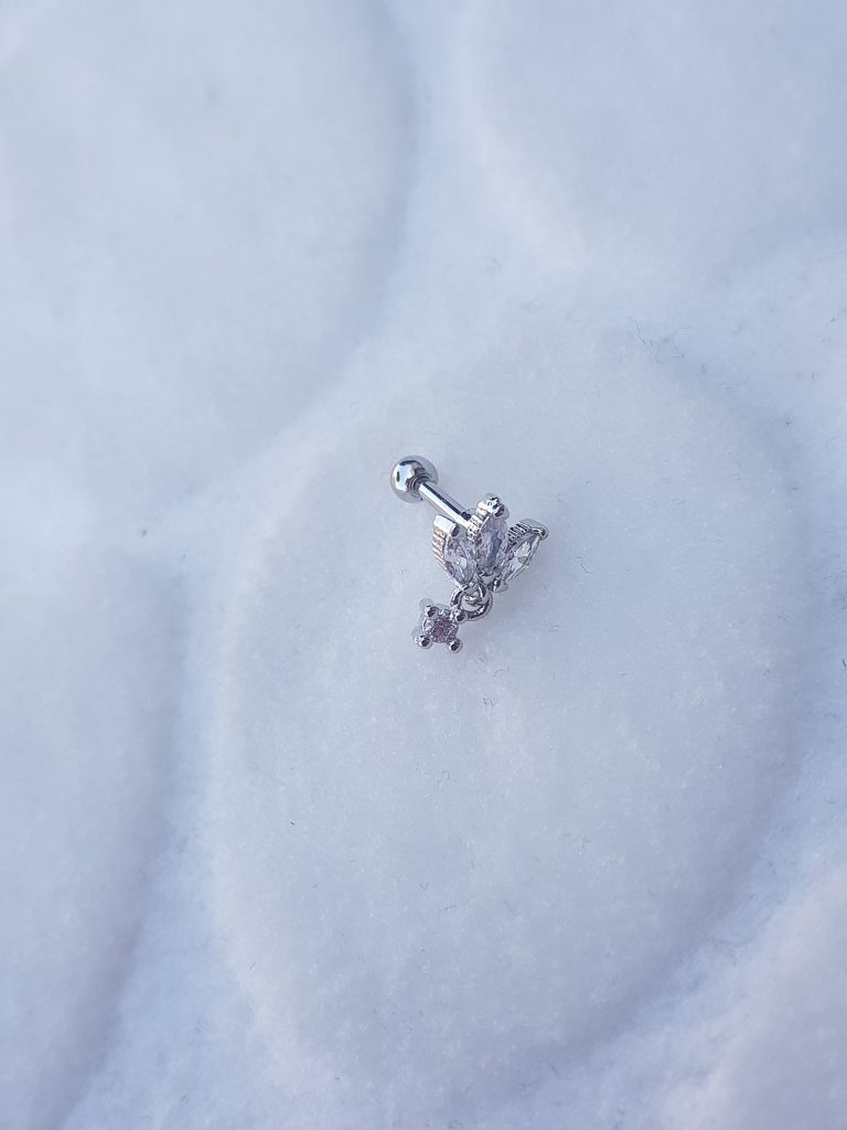 Çelik Tragus Küpe Piercing