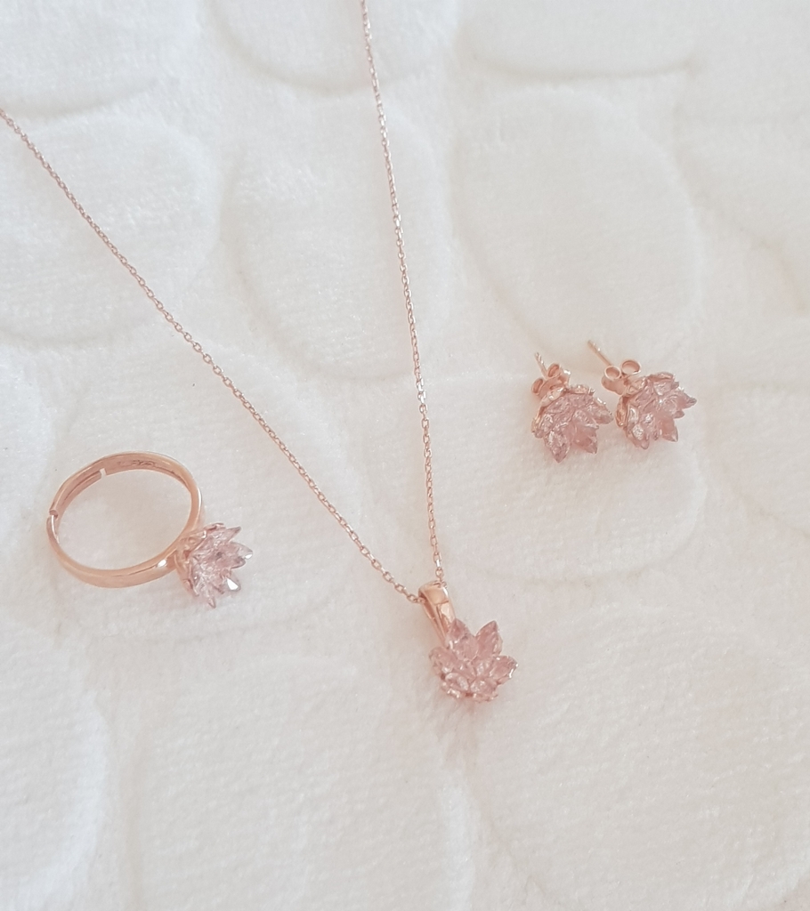 Lotus Gümüş Set