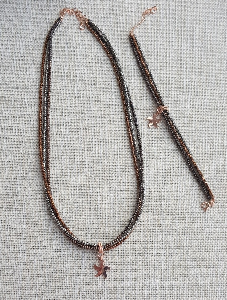 Doğaltaş Bileklik Kolye Takım