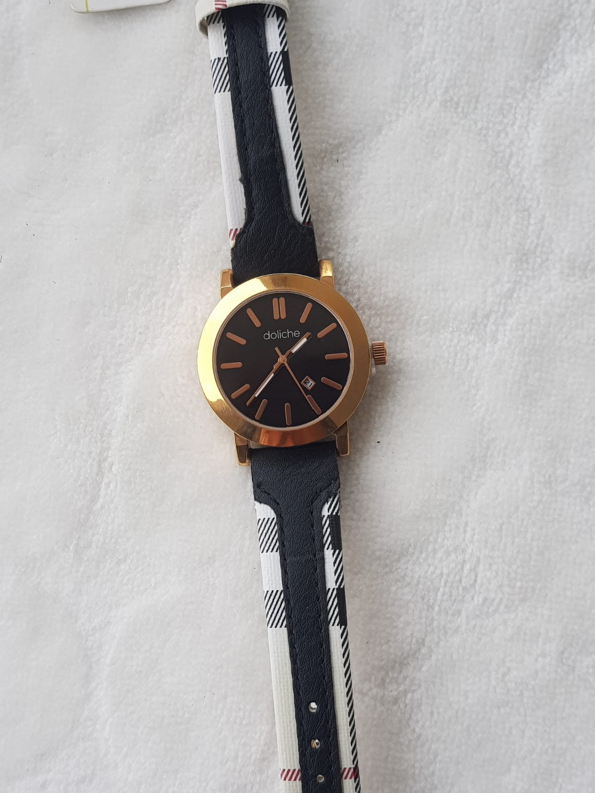 Doliche Kadın Kol Saati DW1055-3 Burbery Desen