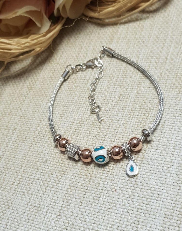 Pandora Modeli Charm Gümüş Bileklik