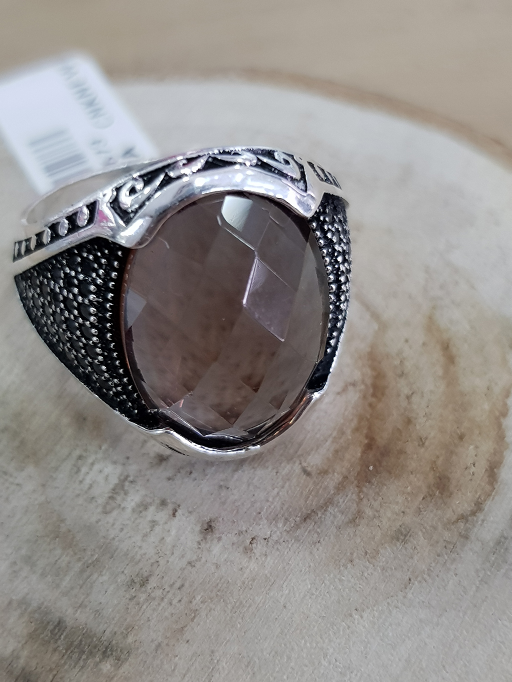 Sultanite Taşlı Gümüş Erkek Yüzük