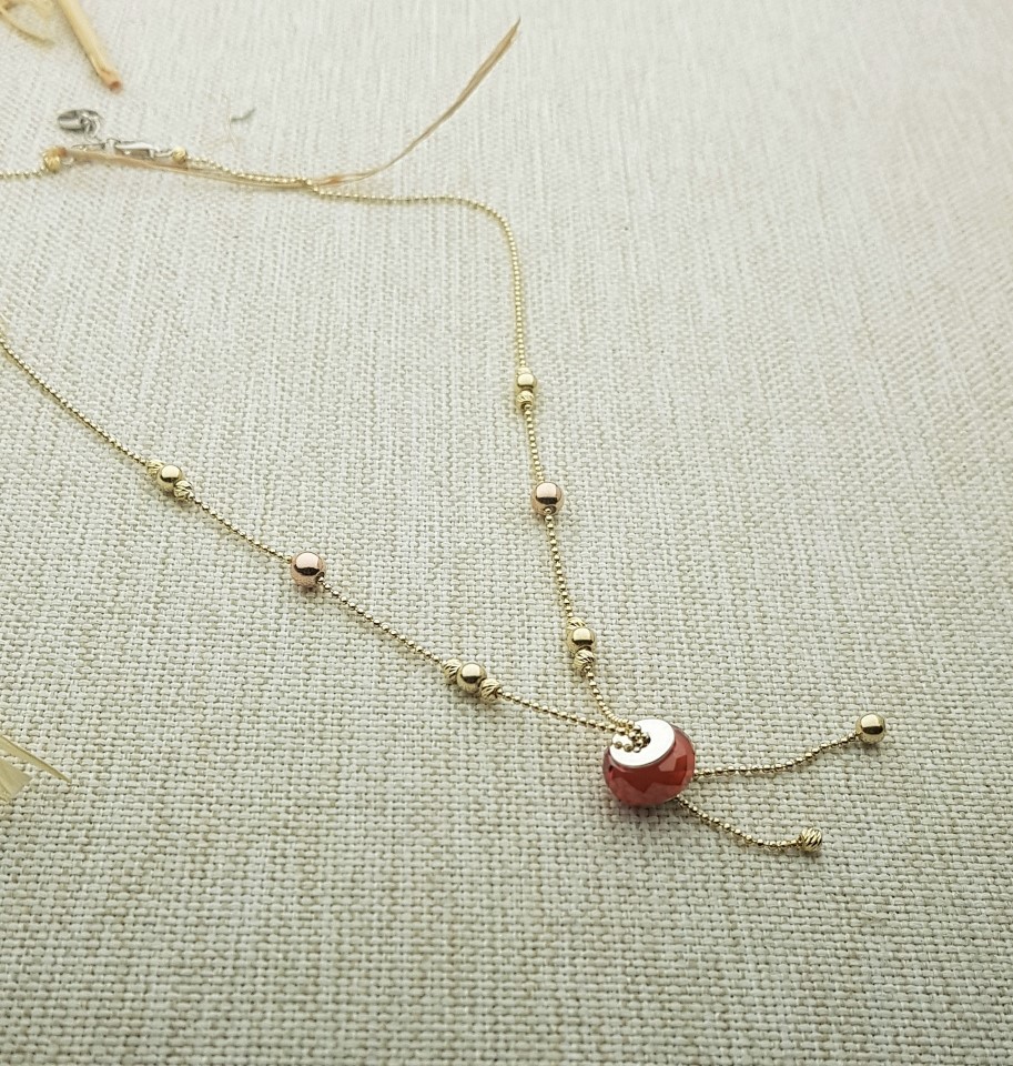 Swarovski Taş Dorika Gümüş Kolye