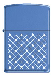 Zippo MAVİ MAT DESENLİ