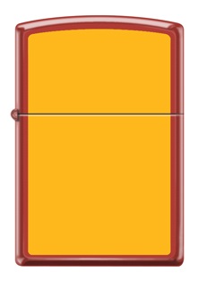 Zippo YELLOW on RED