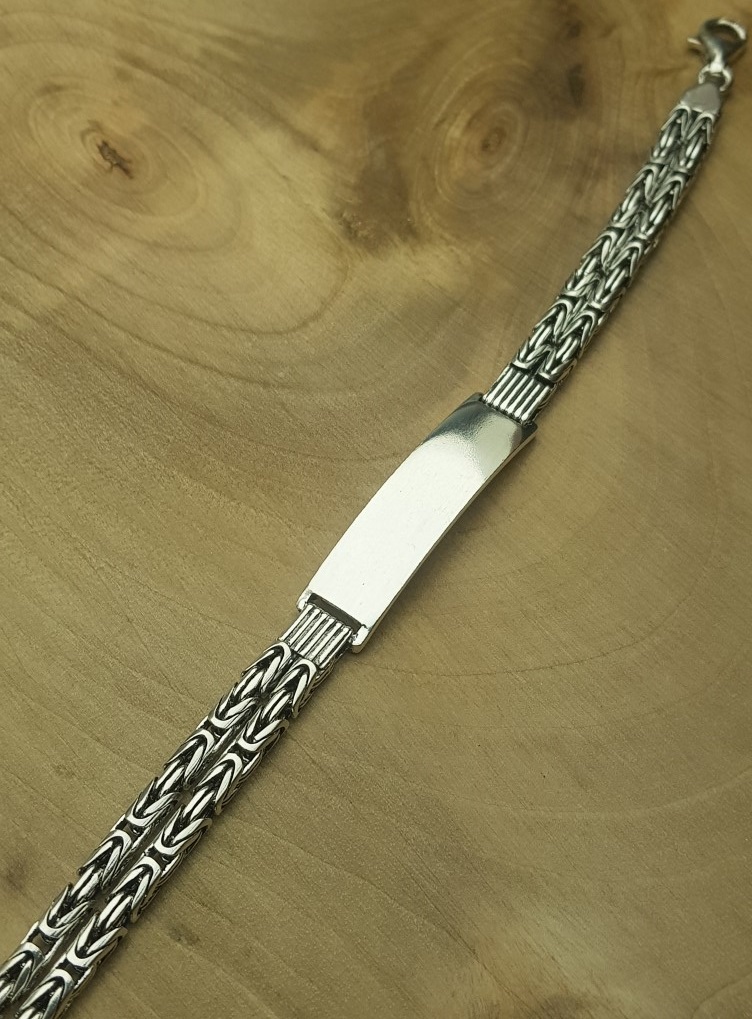 Çiftli İsim Yazılabilien Kral Bileklik