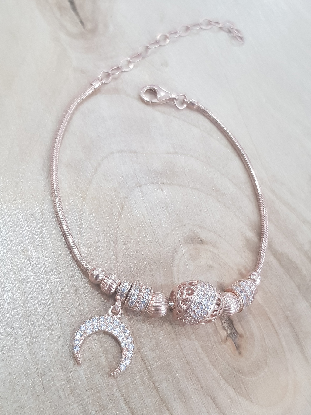 Hilal Pandora Charm Gümüş Bileklik