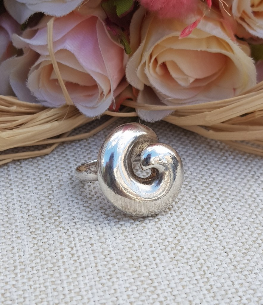 Spiral Bayan Gümüş Yüzük