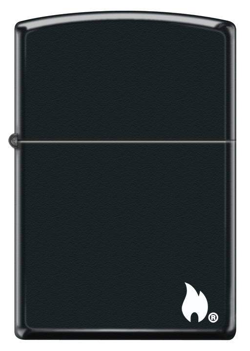 Zippo Siyah Alevli Düz Mat