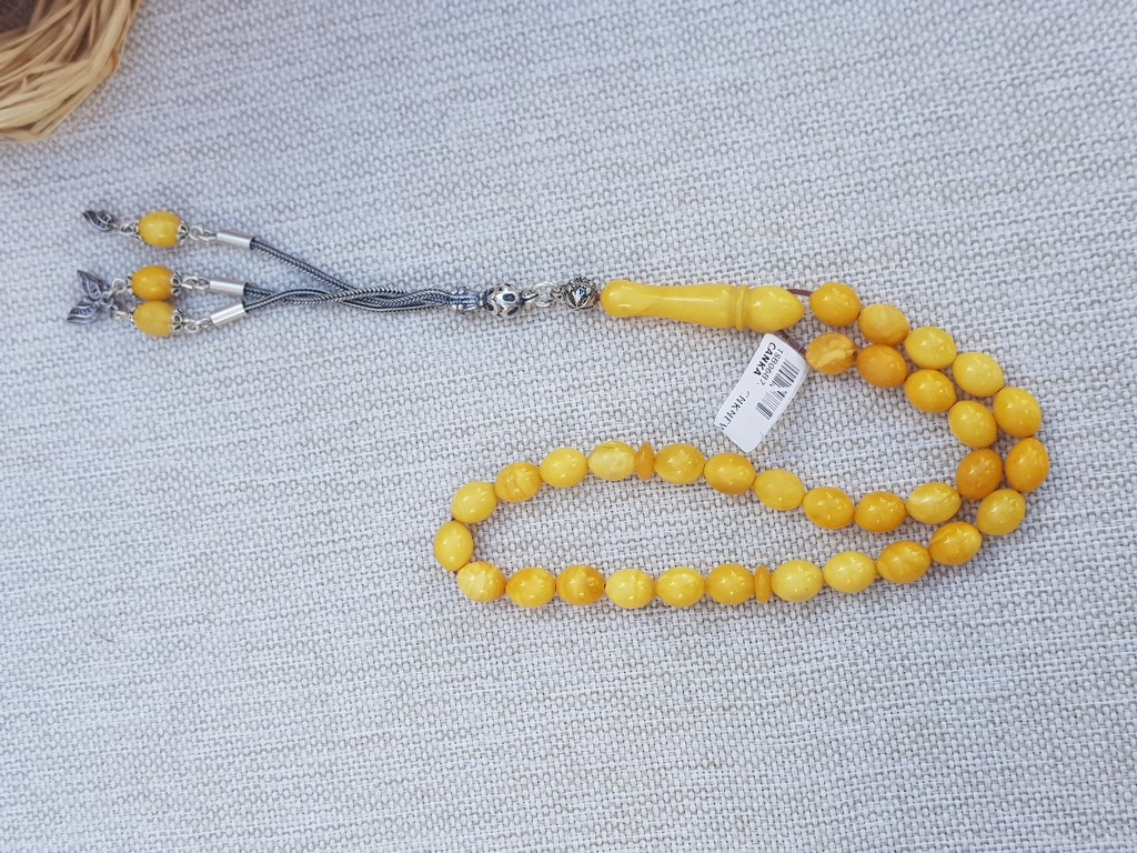 Kraliçe Damla Kehribar Tesbih