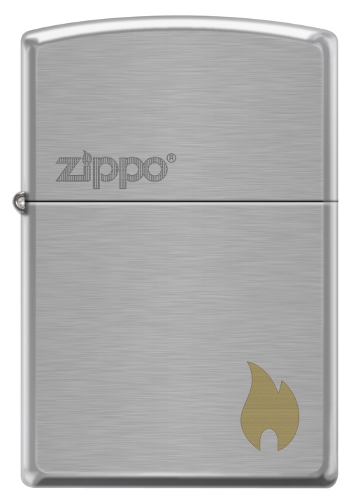ZİPPO  SARI GRİ LOGO (3D LOOK DESIGN)
