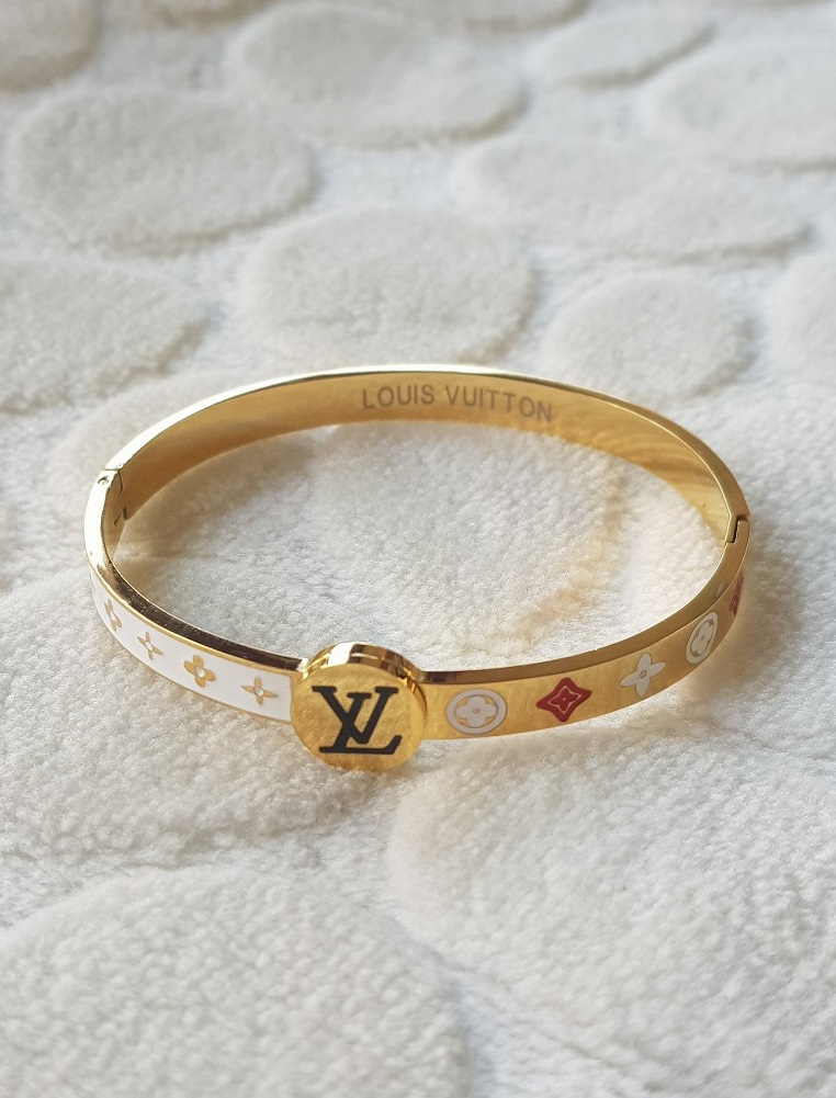 Altın Kaplama Çelik Louis Vuitton Kadın Bileklik « CANKA Gümüş