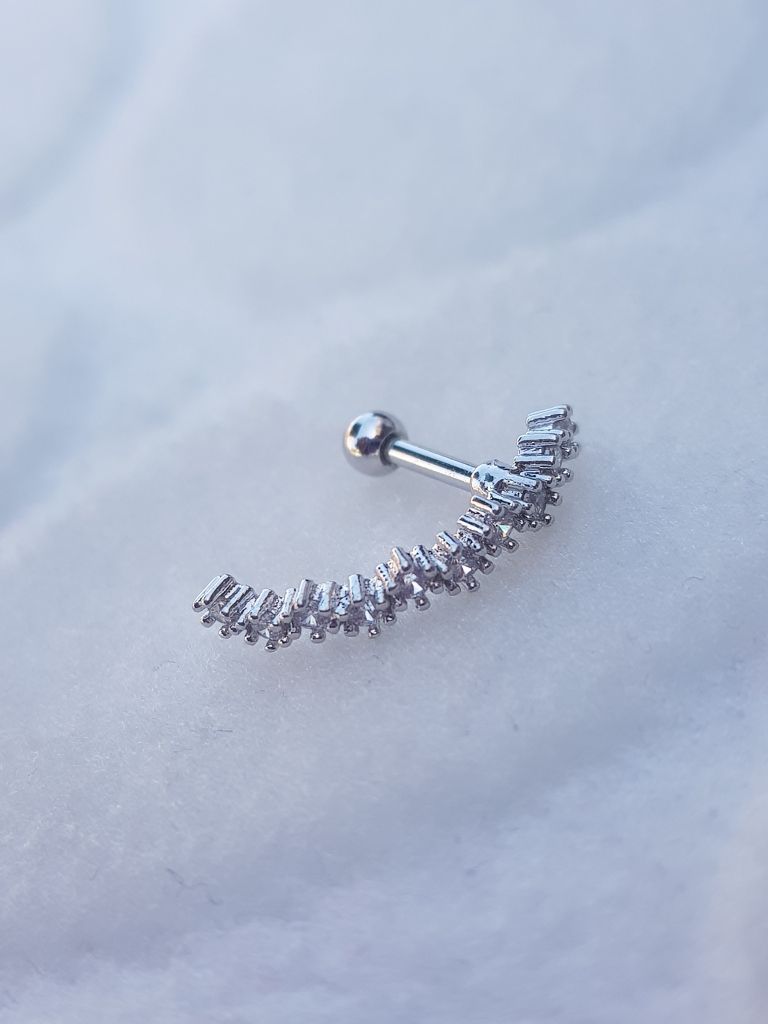 Çelik Tragus Küpe Piercing