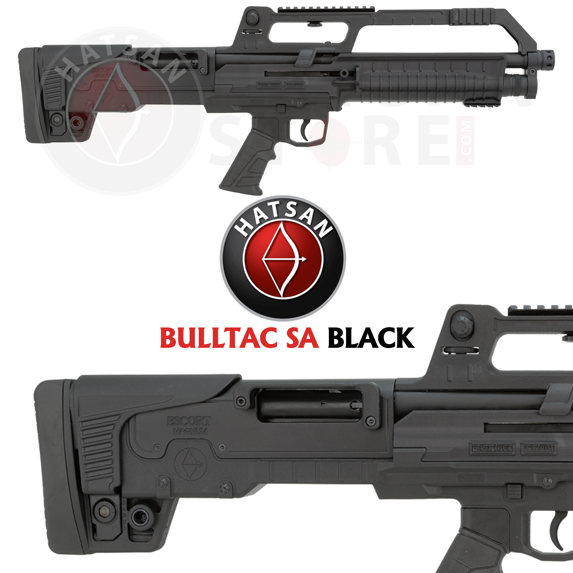 Hatsan Escort Magnum BULLTAC SA 12 TS Black Otomatik Av Tüfeği