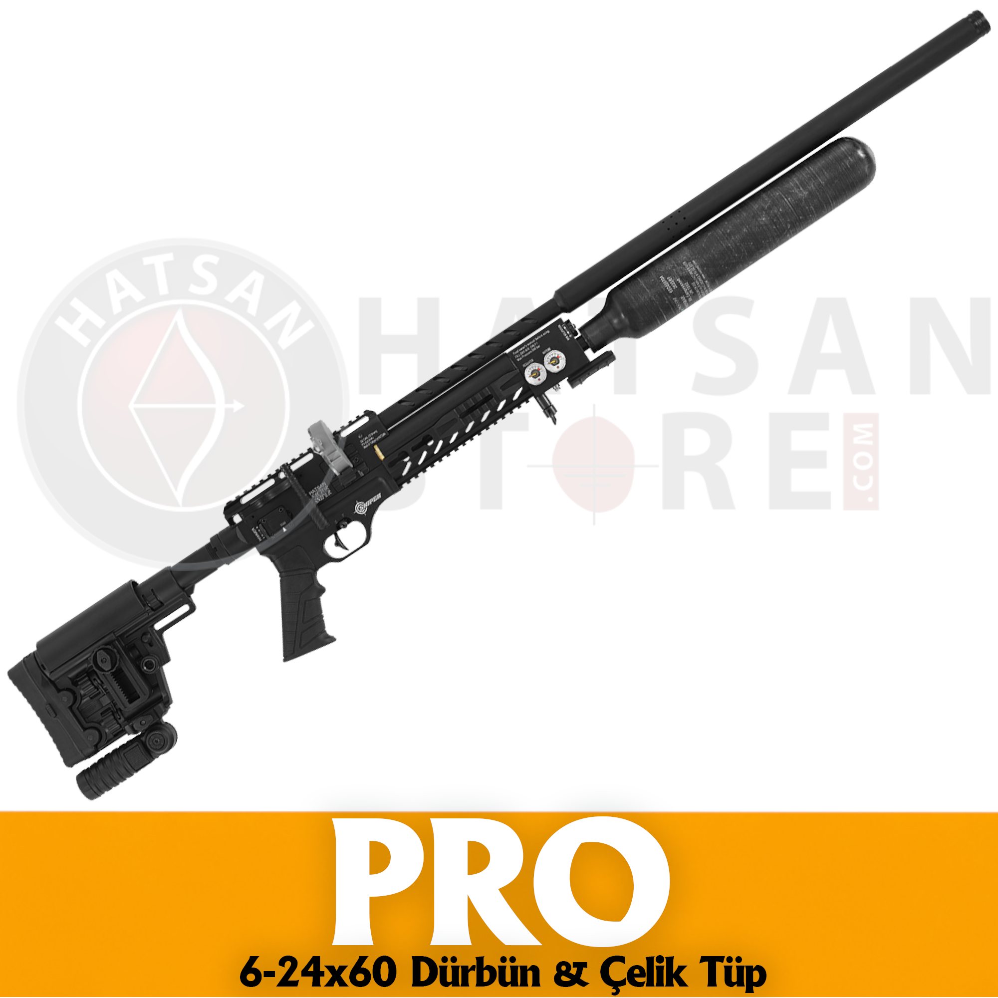 Hatsan Factor Sniper LONG Black Pro PCP Havalı Tüfek