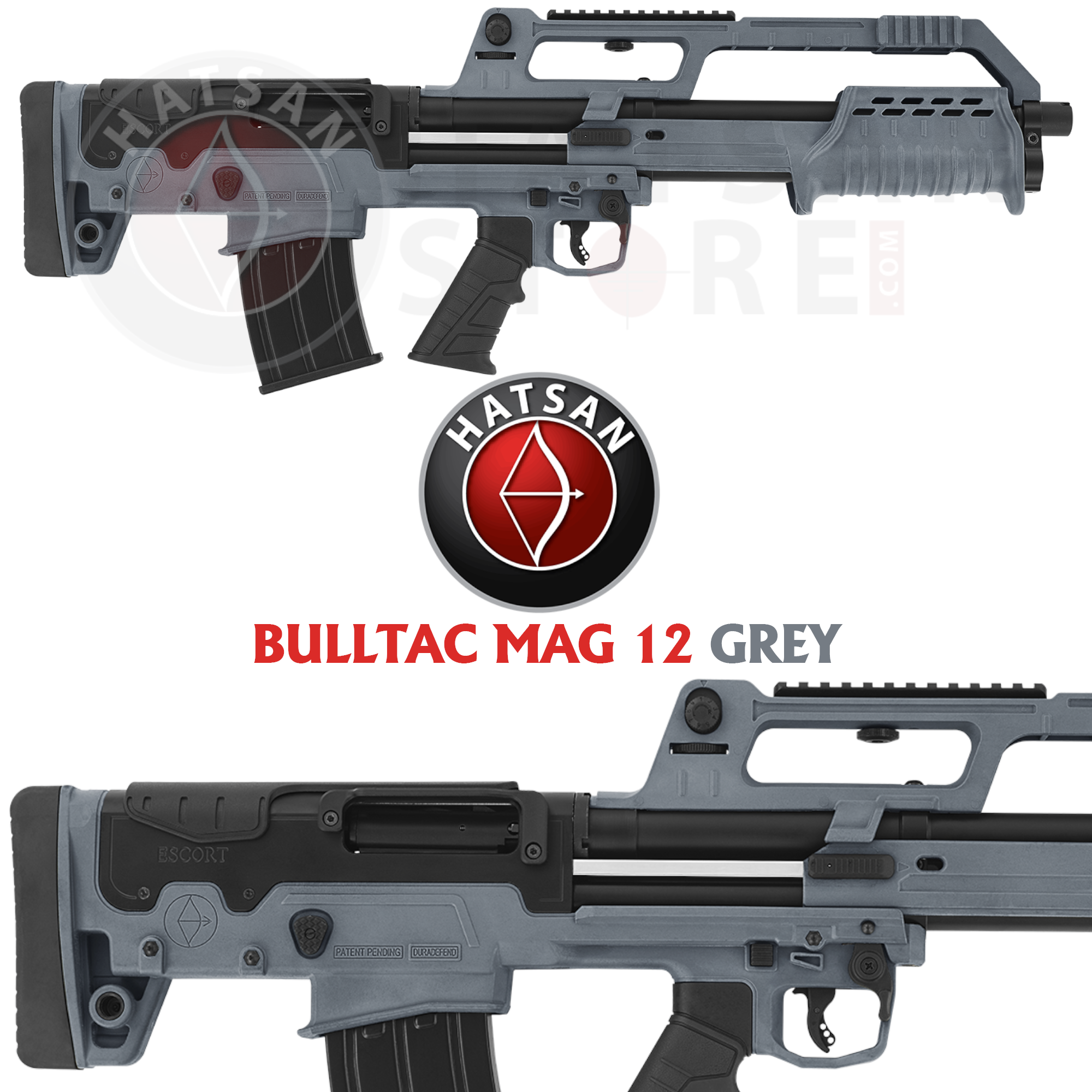 Hatsan Escort Magnum BULLTAC MAG 12 Grey Pompalı Av Tüfeği