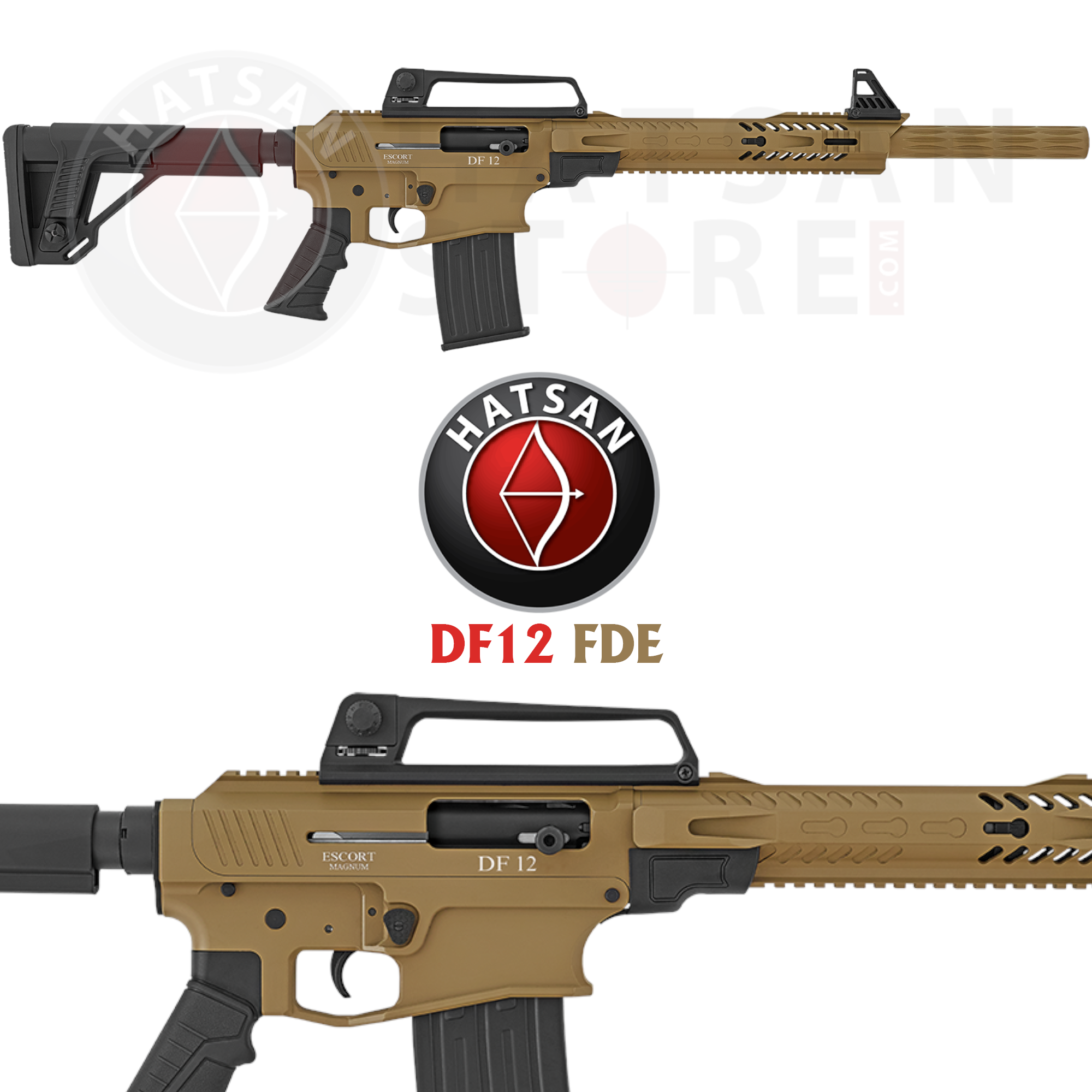 Hatsan Escort Magnum DF12 FDE Otomatik Av Tüfeği