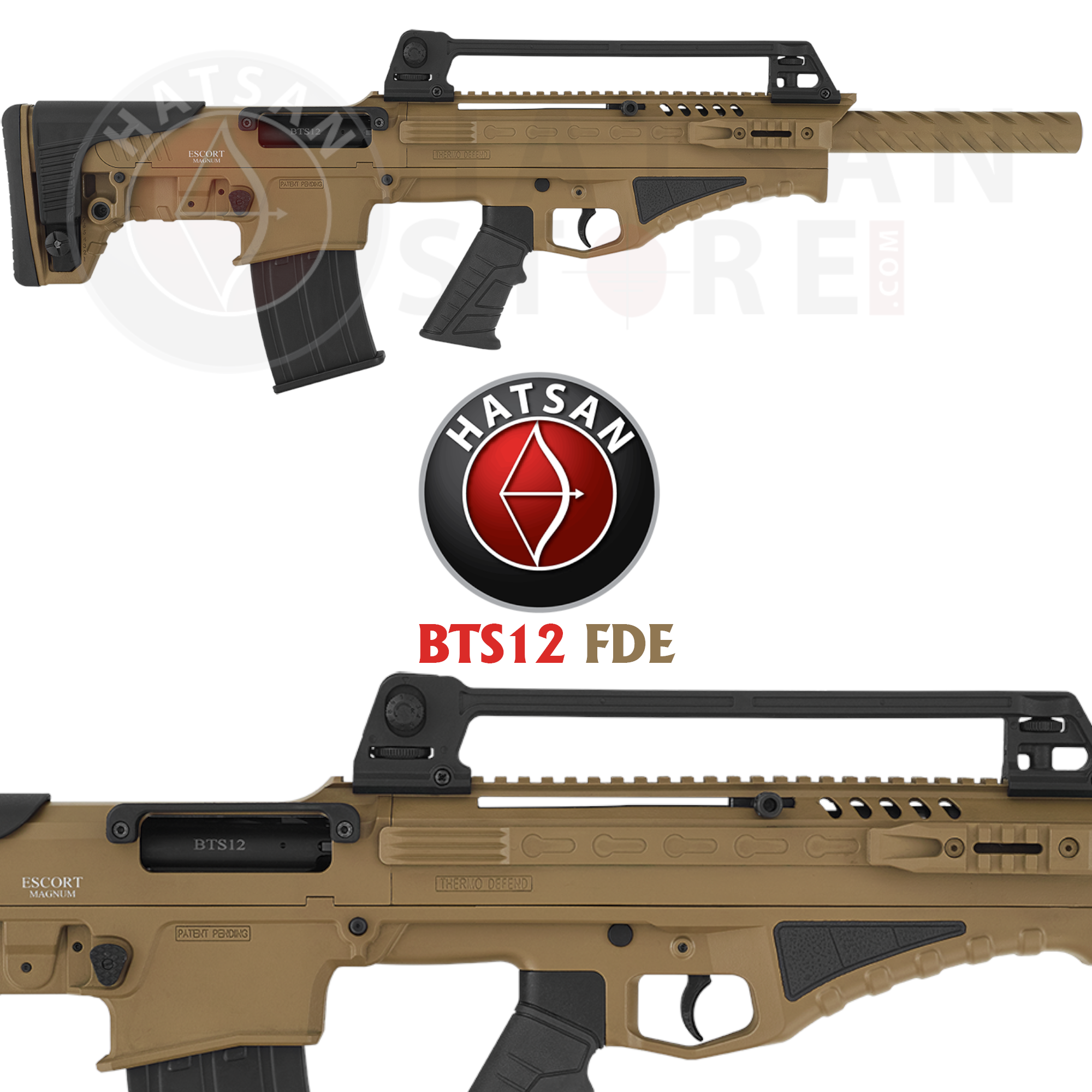 Hatsan Escort Magnum BTS12 Bullpup FDE Otomatik Av Tüfeği