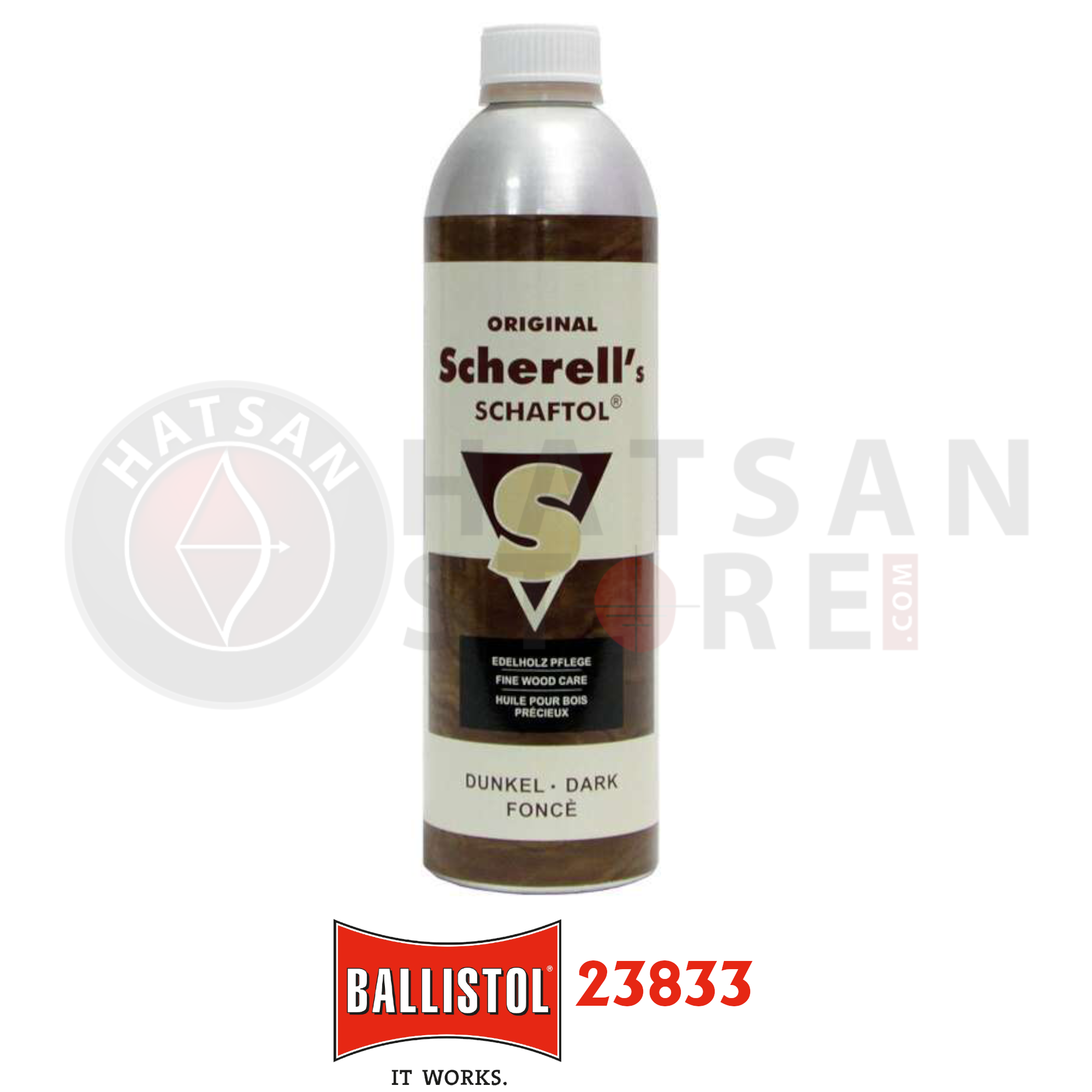 Ballistol Scherell's Schaftöl 500 ml Dark Brown Kundak Yağı