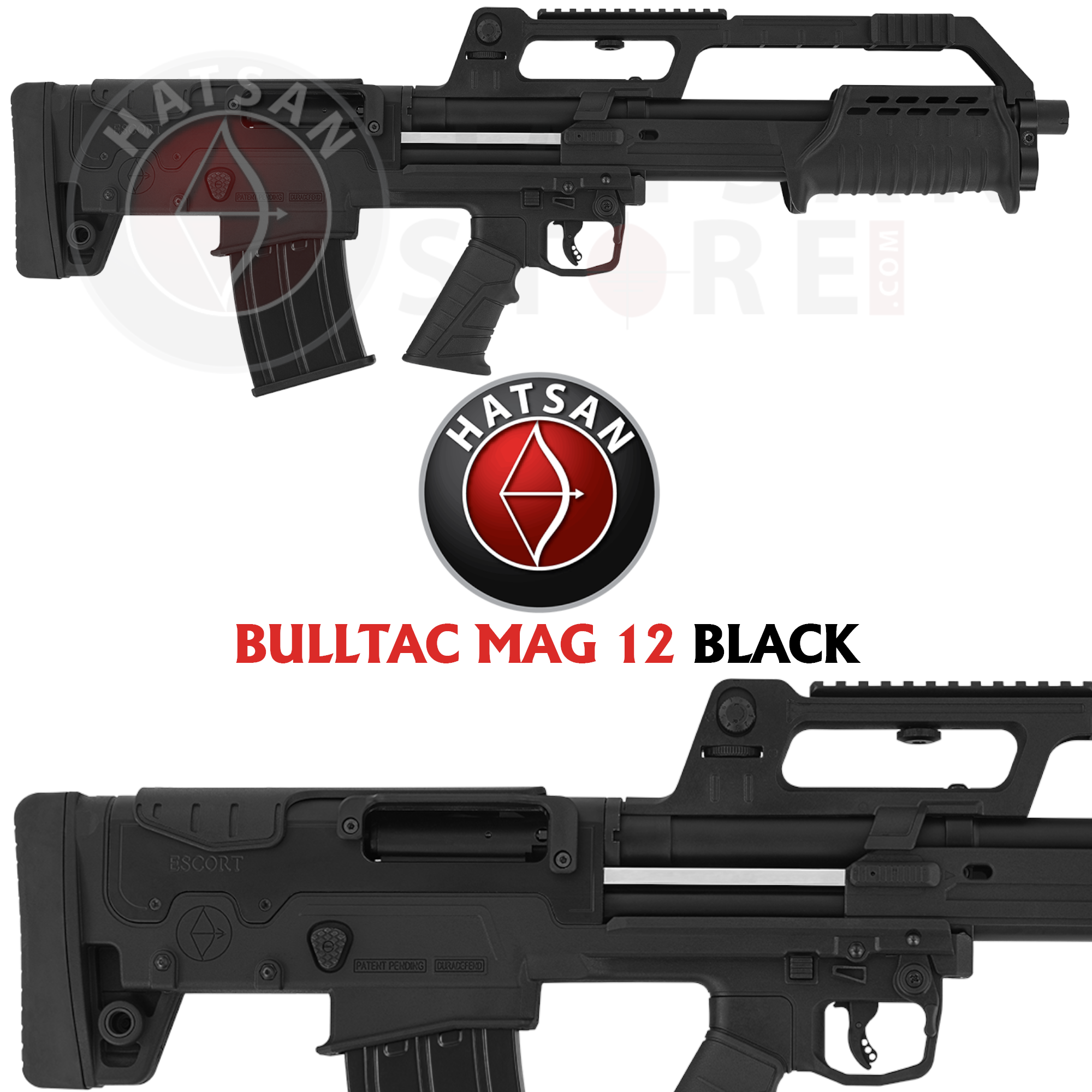 Hatsan Escort Magnum BULLTAC MAG 12 Black Pompalı Av Tüfeği
