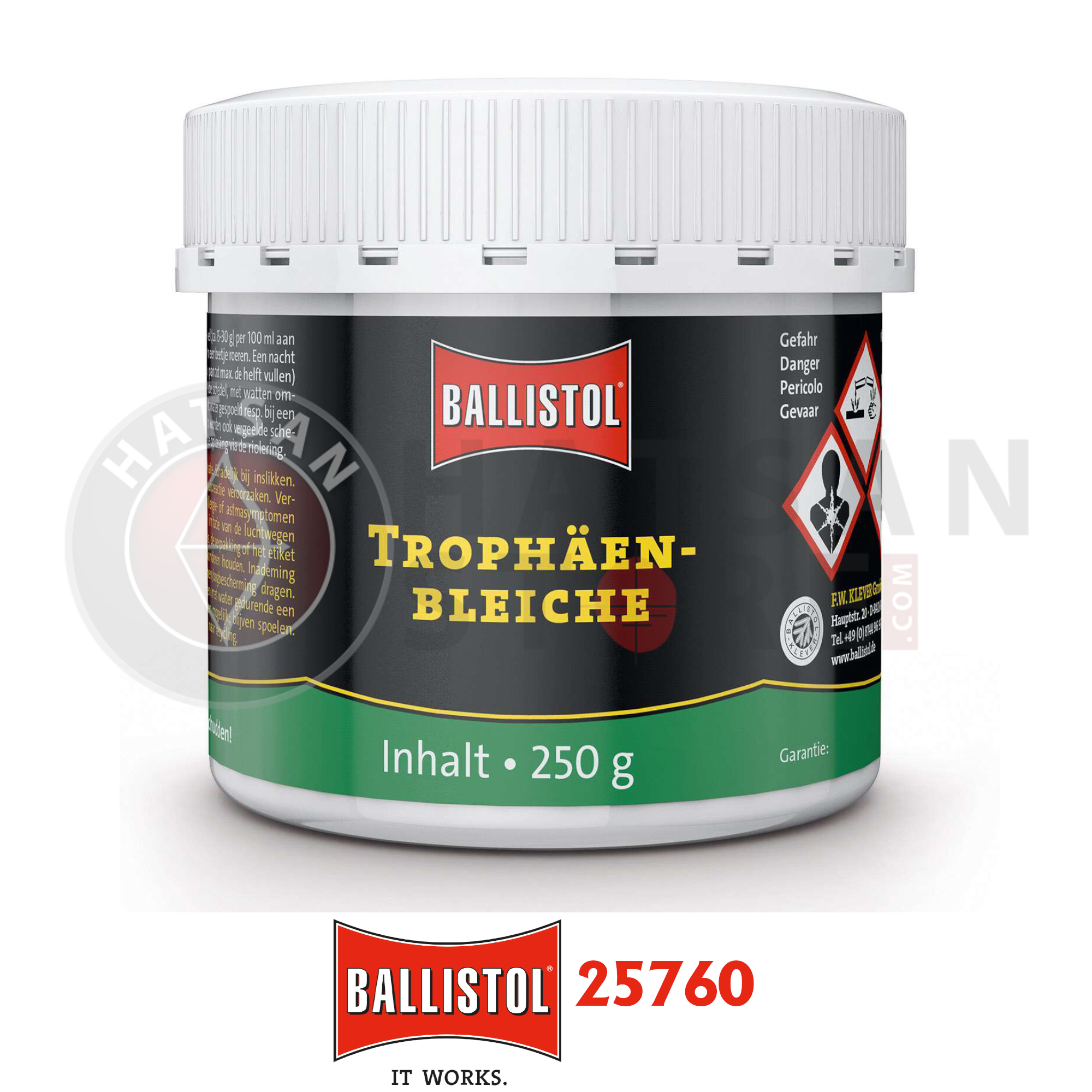 Ballistol 250 Gram Trofe Bakım ve Kemik Ağartıcı (Kupa Beyazlatma)