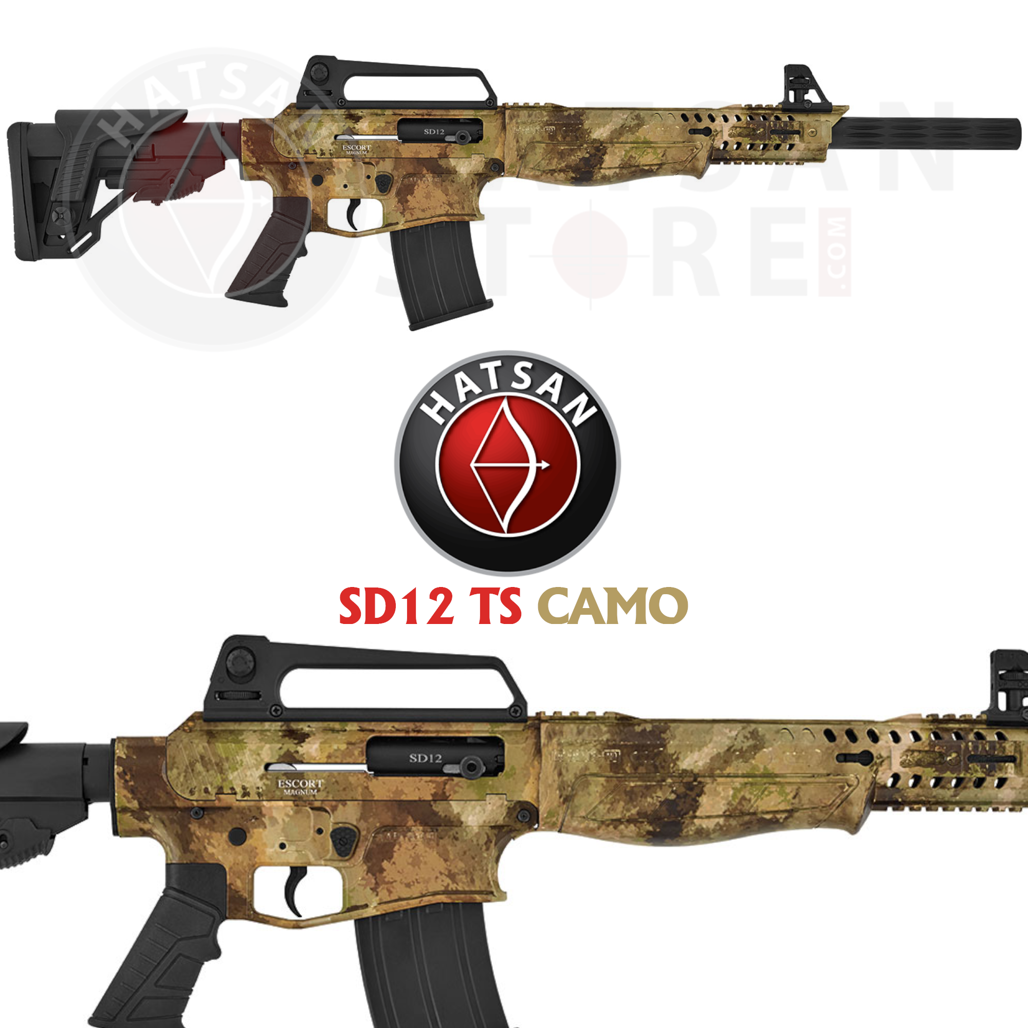 Hatsan Escort Magnum SD12 TS Camo Otomatik Av Tüfeği
