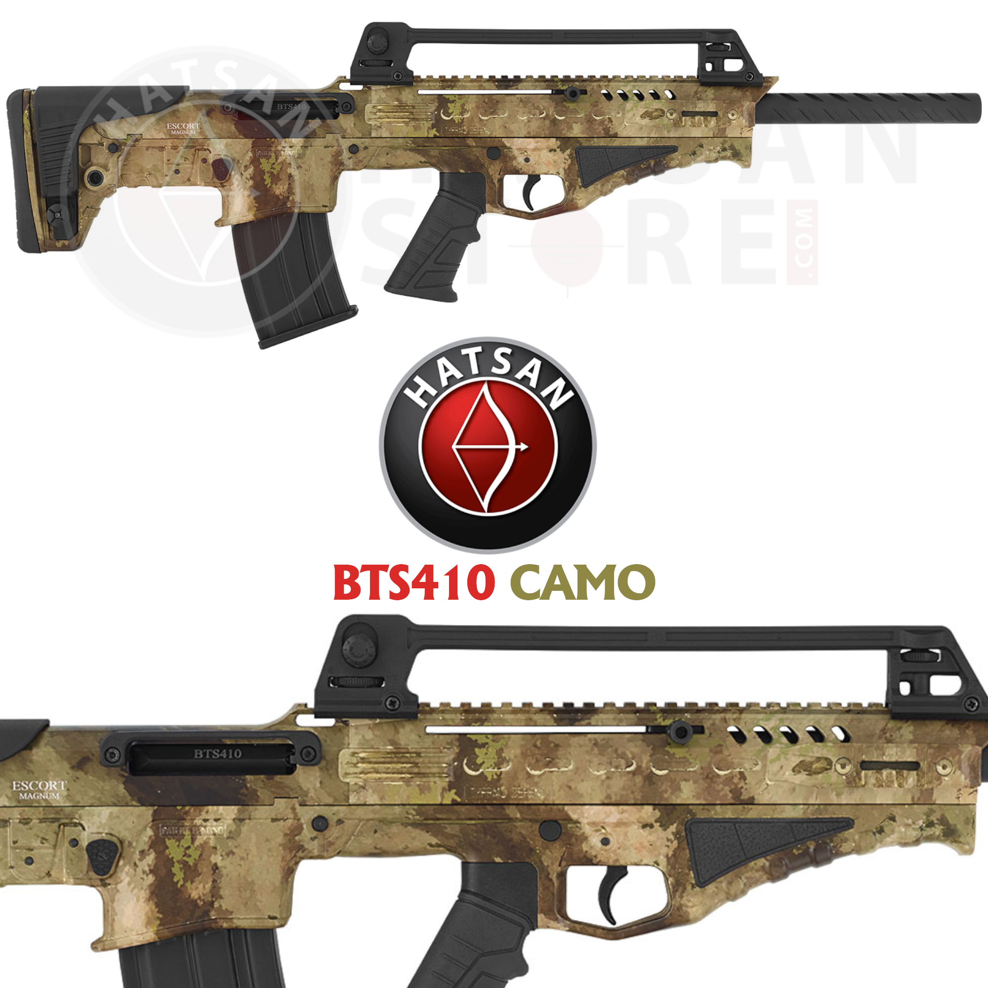 Hatsan Escort Magnum BTS410 Bullpup Camo Otomatik Av Tüfeği