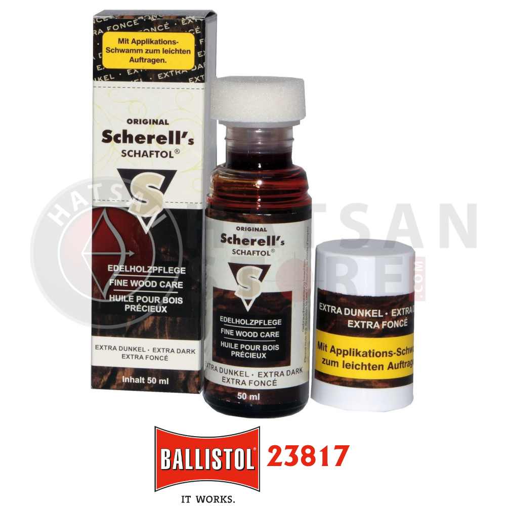 Ballistol Scherell's Schaftöl 50 ml Extra Dark Brown Kundak Yağı