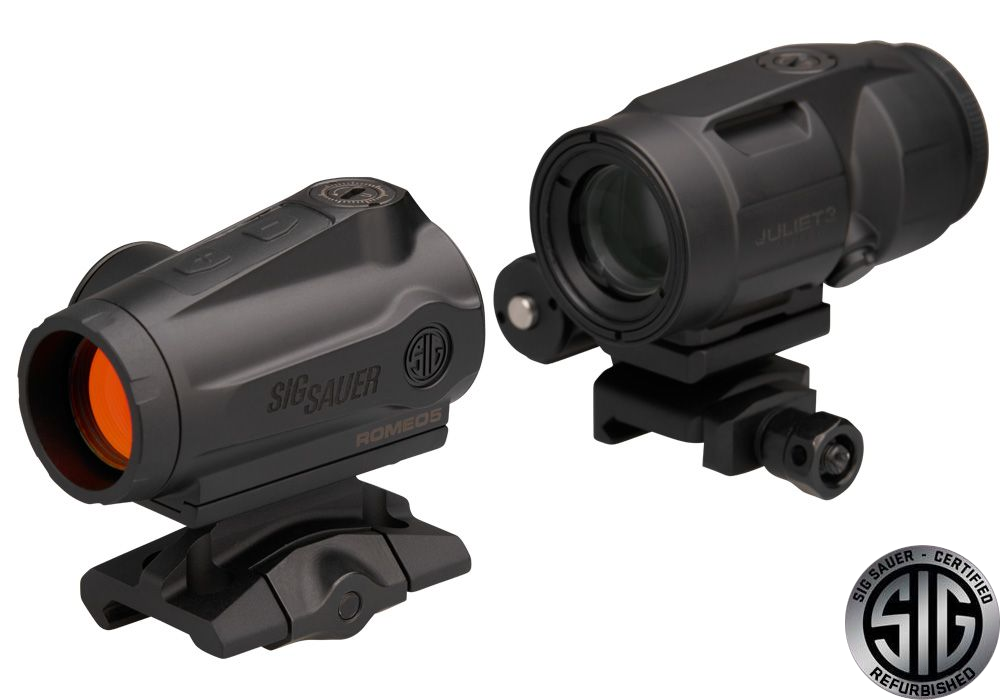 Sig Sauer ROMEO5 GEN II AND JULIET3-MICRO COMBO Red Dot Sight & Magnifier