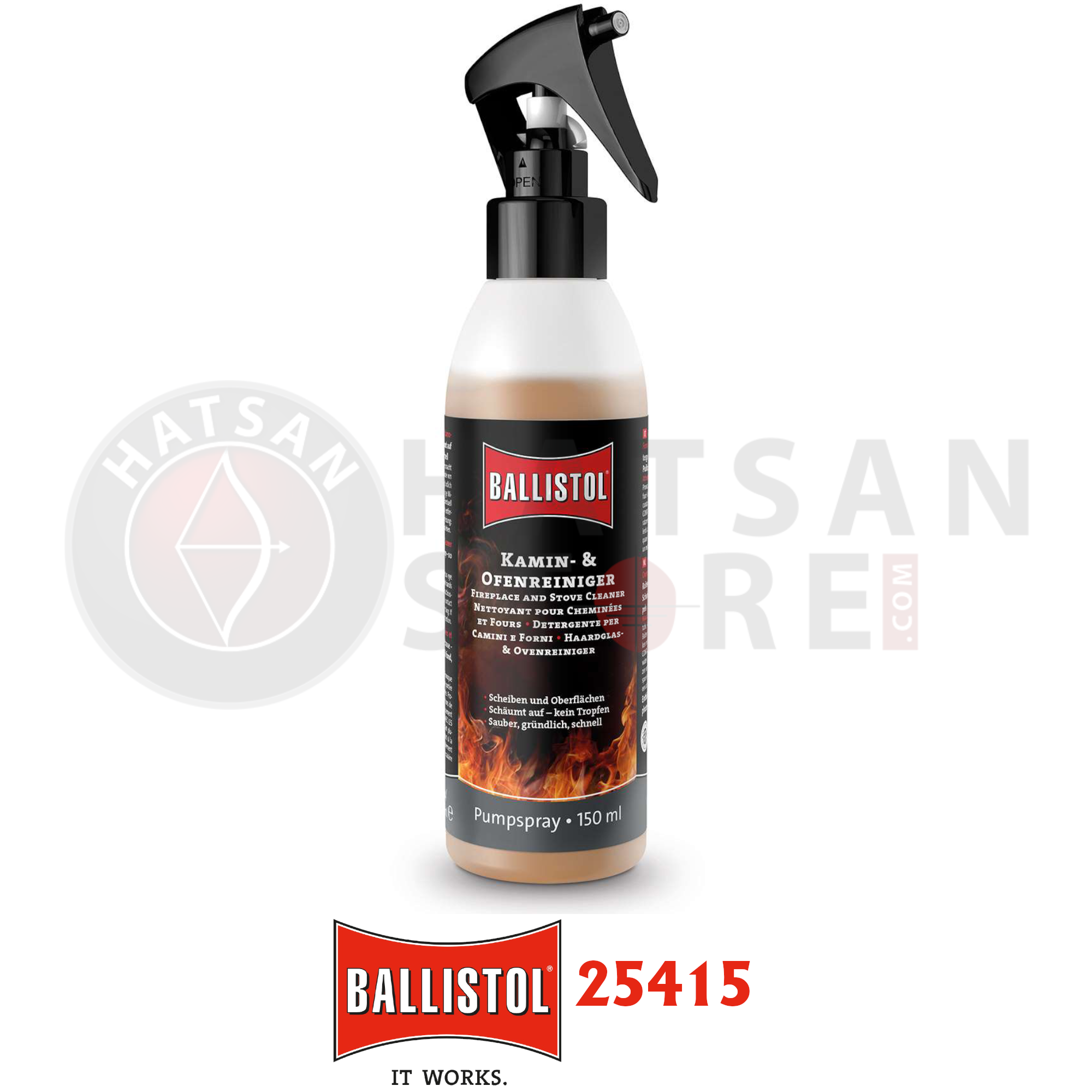 Ballistol Kamofix Şömine, Soba ve Izgara Temizleyici 150 ml Sprey