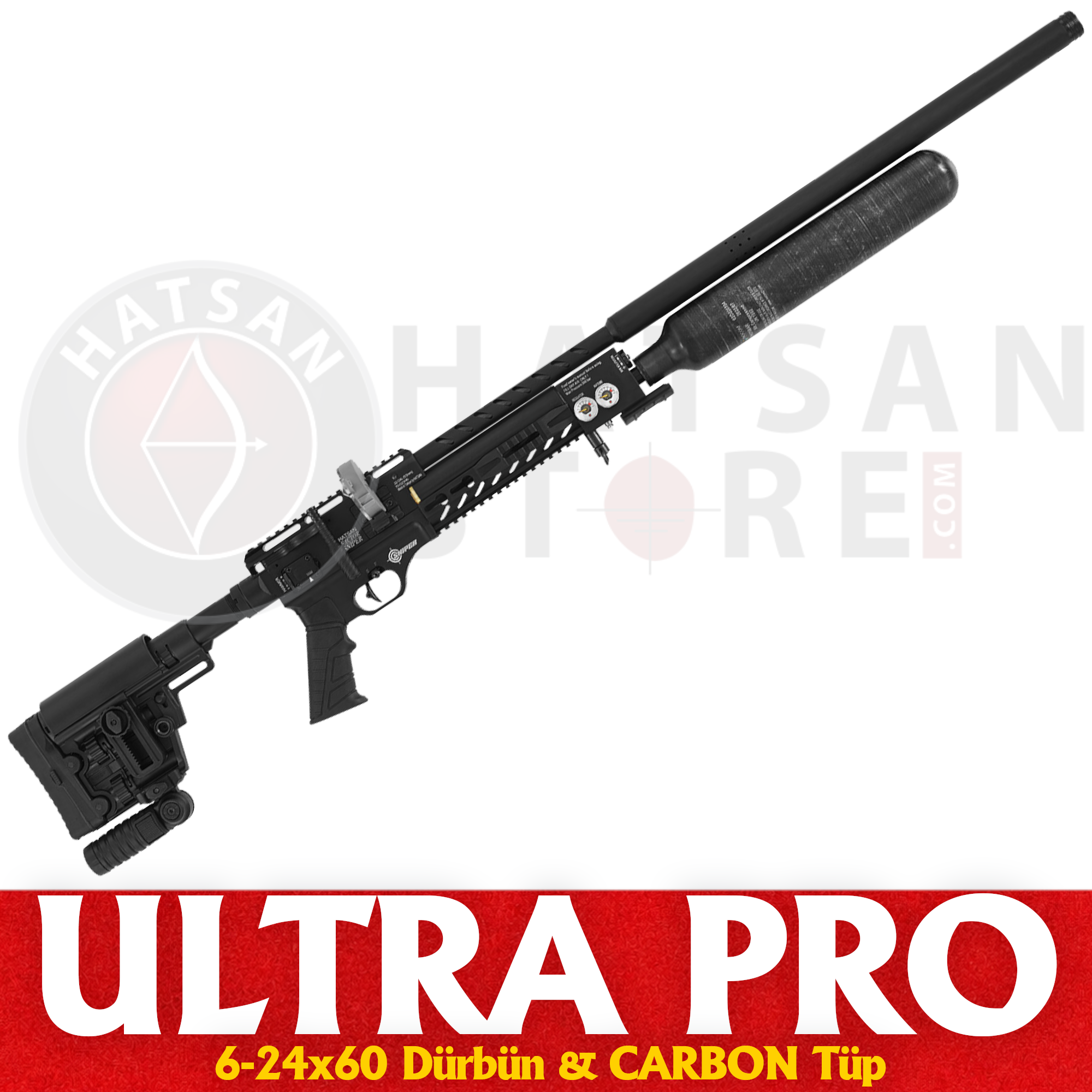 Hatsan Factor Sniper LONG Black Ultra Pro PCP Havalı Tüfek