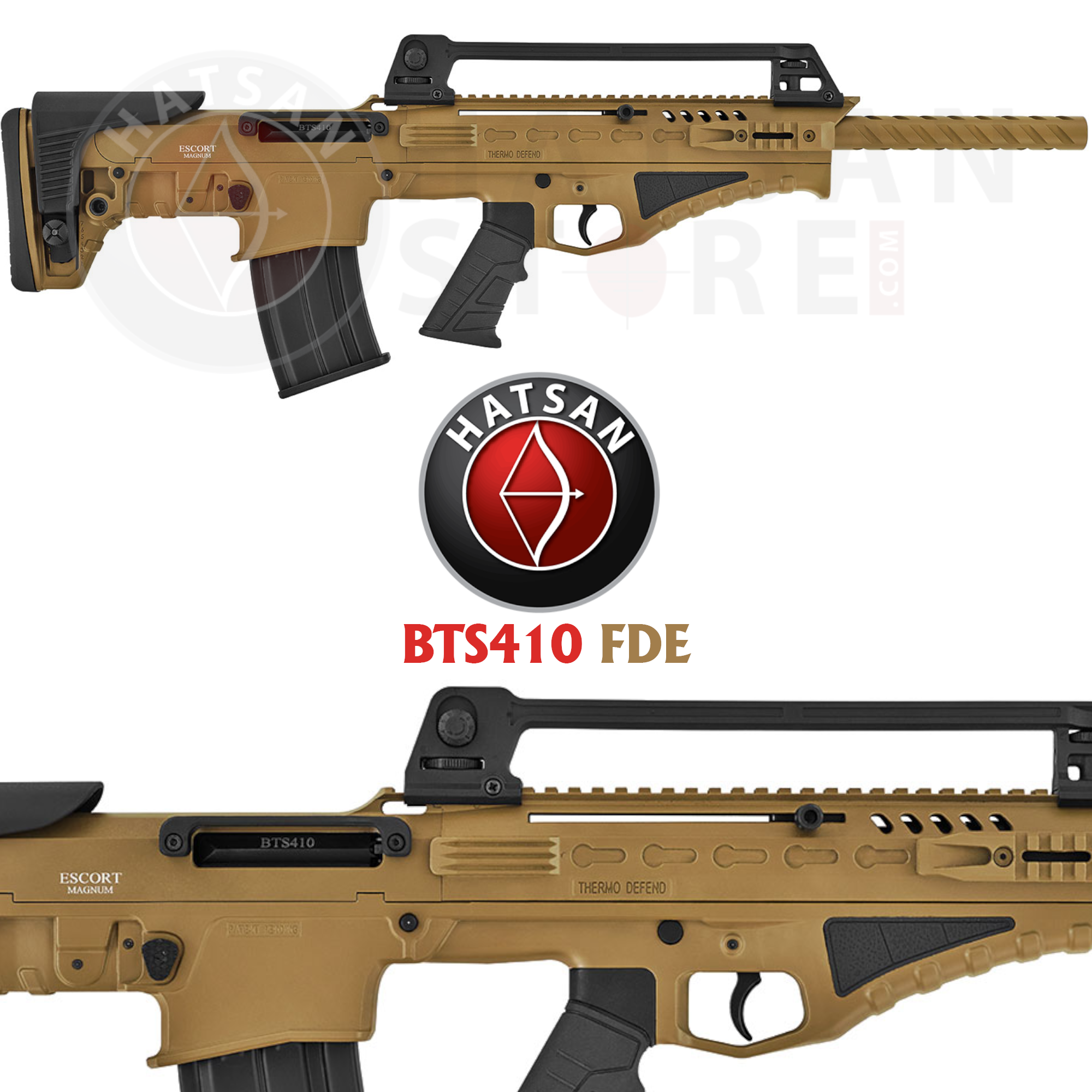 Hatsan Escort Magnum BTS410 Bullpup FDE Otomatik Av Tüfeği