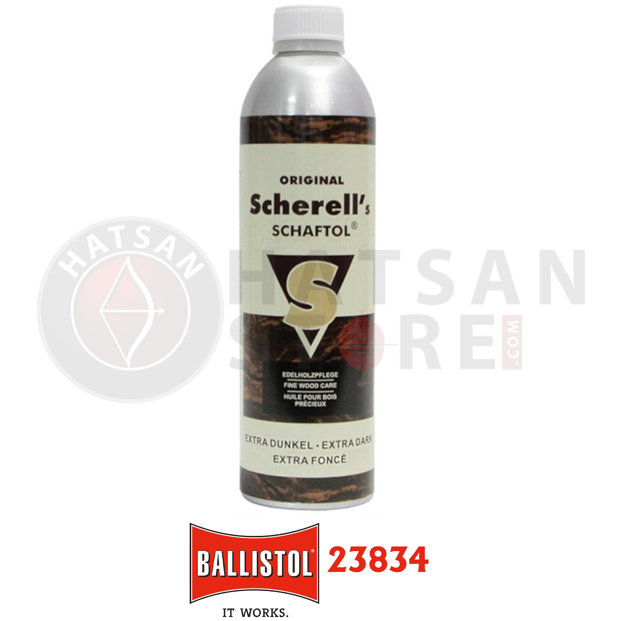 Ballistol Scherell's Schaftöl 500 ml Extra Dark Brown Kundak Yağı
