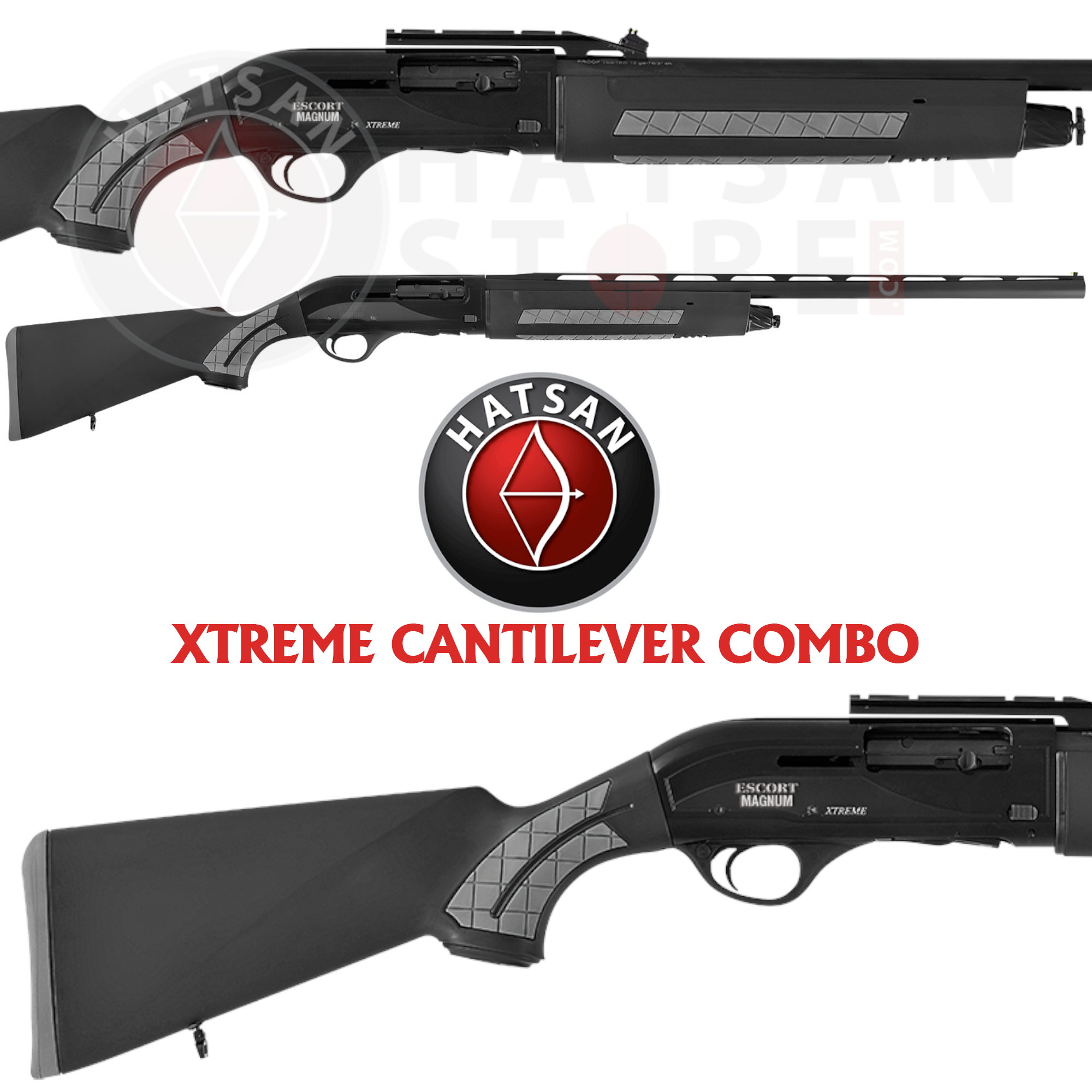 Hatsan Escort Magnum Xtreme COMBO Cantilever Otomatik Av Tüfeği