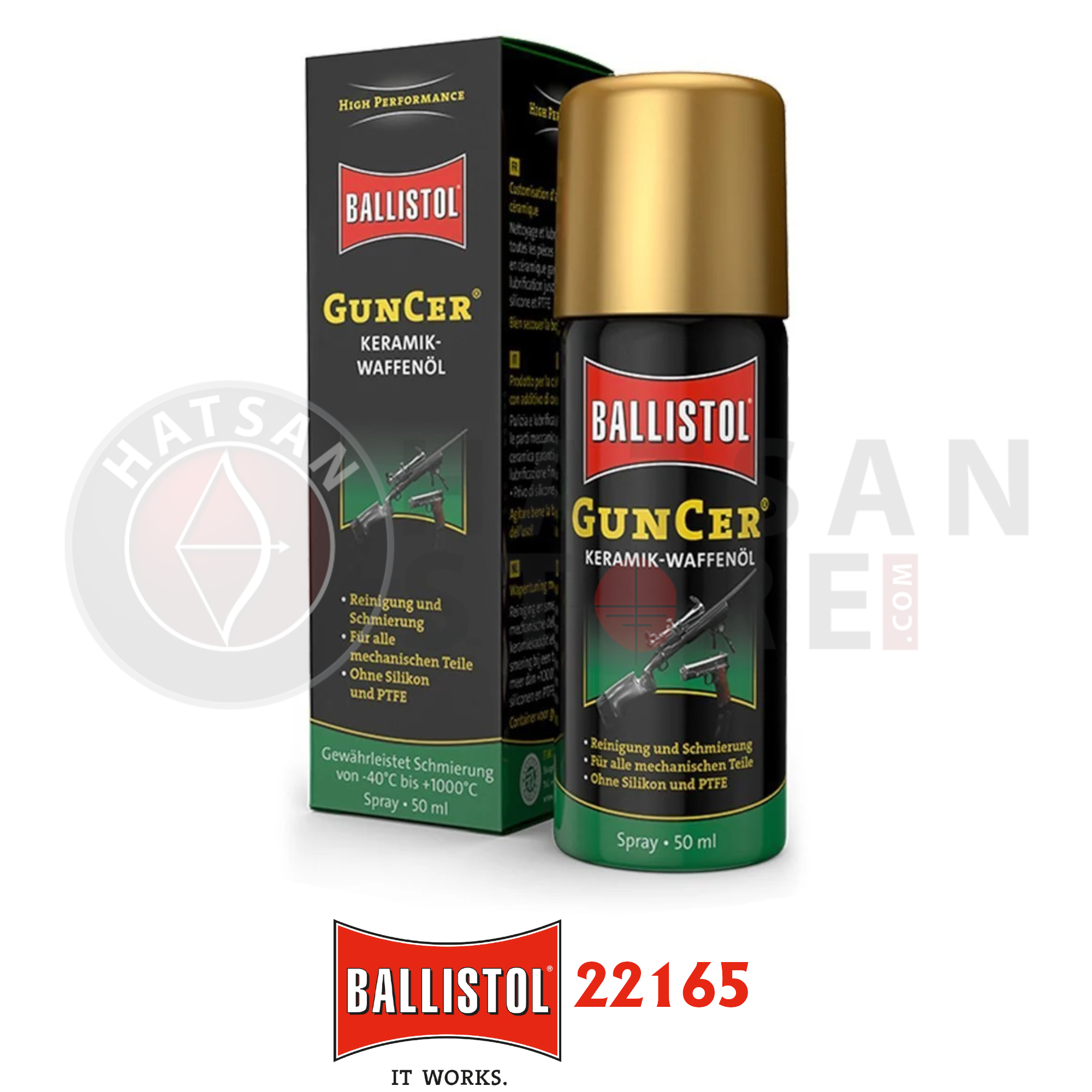 Ballistol GunCer 50 ml Seramik Katkılı Silah Bakım Yağı