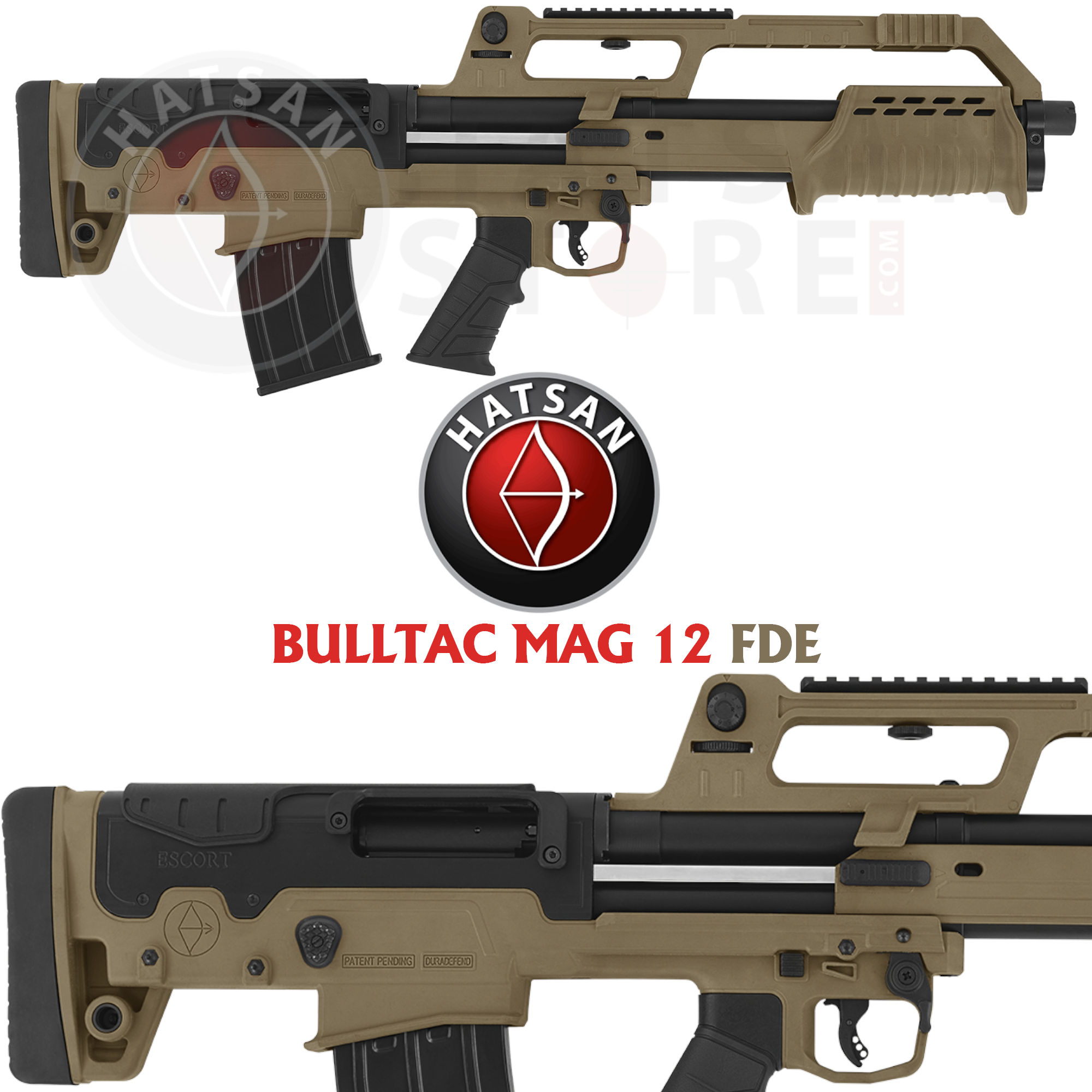 Hatsan Escort Magnum BULLTAC MAG 12 FDE Pompalı Av Tüfeği