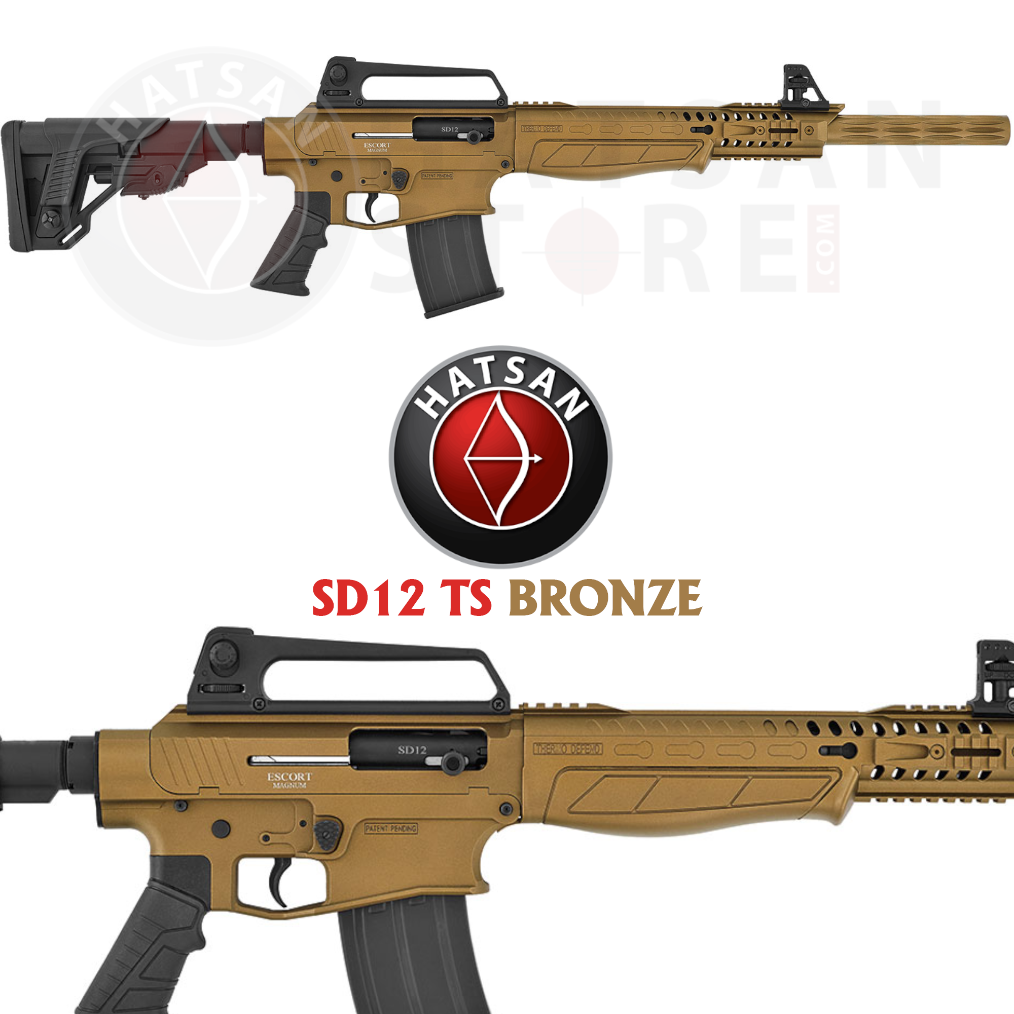 Hatsan Escort Magnum SD12 TS Bronze Otomatik Av Tüfeği