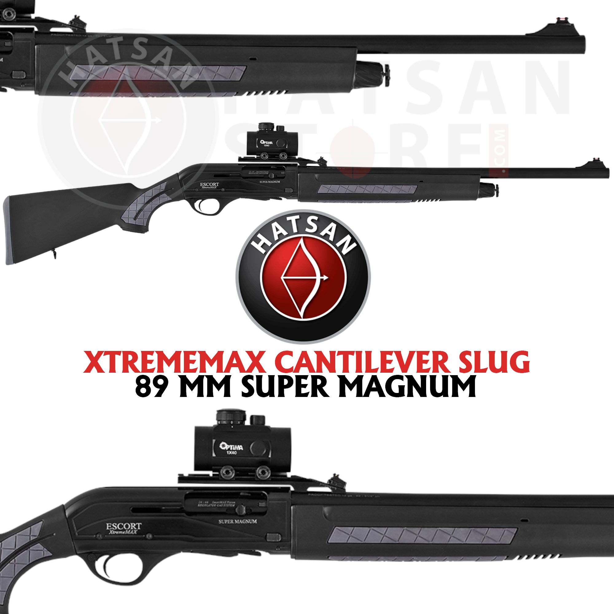 Hatsan Escort Magnum XtremeMAX Cantilever Slug Otomatik Av Tüfeği