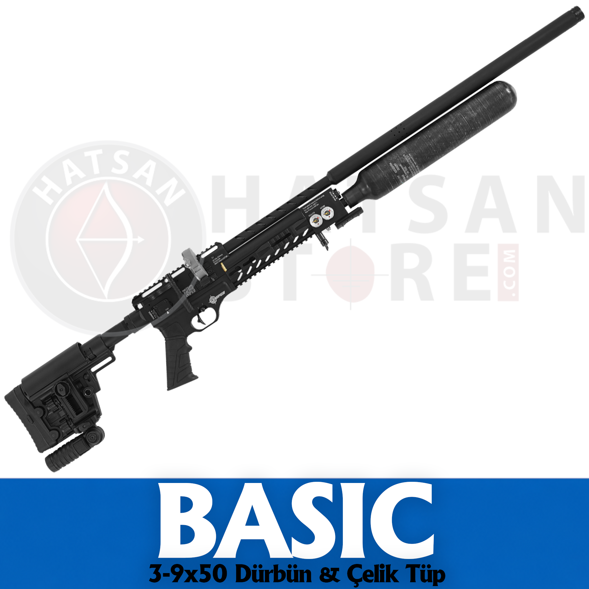 Hatsan Factor Sniper LONG Black Basic PCP Havalı Tüfek