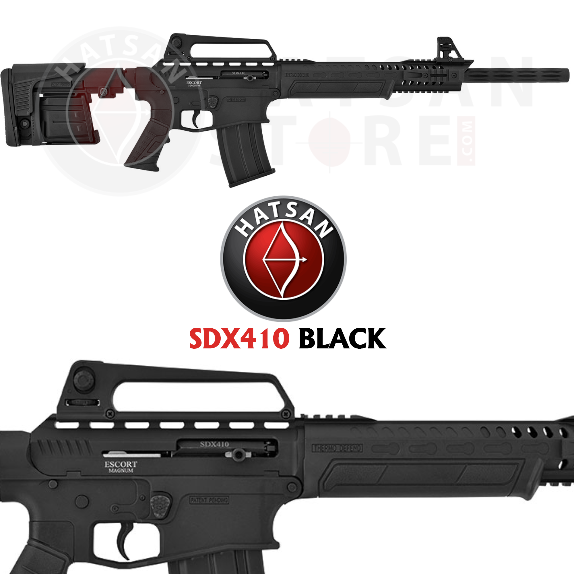 Hatsan Escort Magnum SDX410 Black Otomatik Av Tüfeği