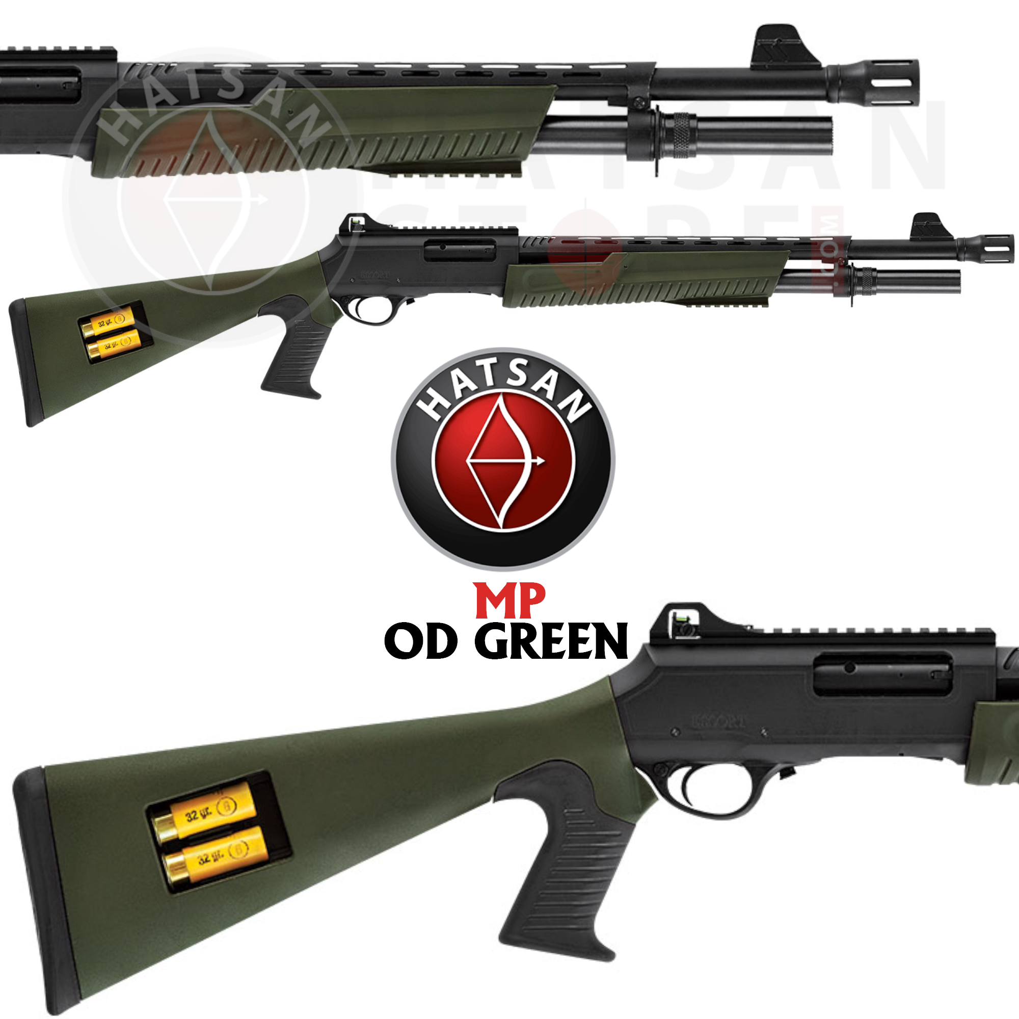 Hatsan Escort Magnum  MP OD Green Pompalı Av Tüfeği