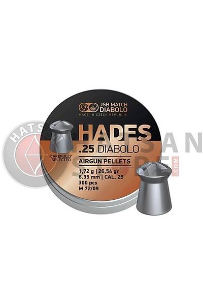 JSB Diabolo Hades 6,35 mm Haval Tfek Samas (26,54 Grain - 300 Adet)
