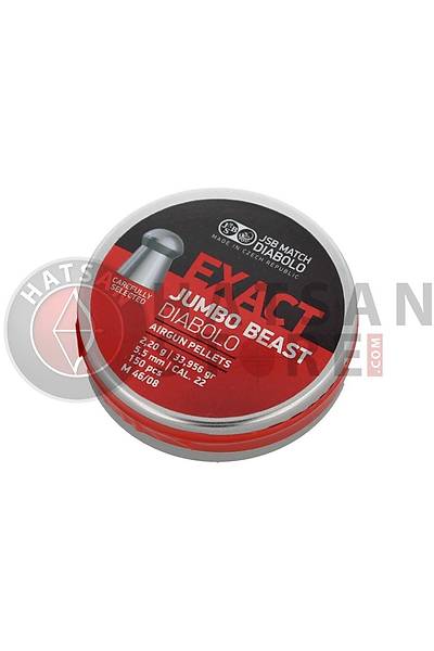 JSB Diabolo Exact Jumbo Beast 5,52 mm Haval Tfek Samas (33,956 Grain - 150 Adet)