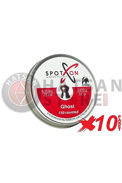 Spot On Ghost 6,35 mm 10 Paket Haval Tfek Samas (32 Grain - 1500 Adet)