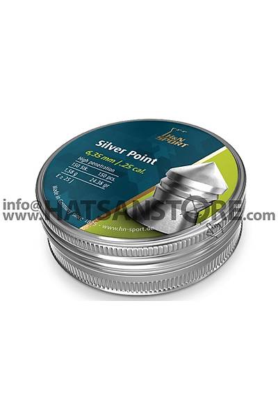 H&N Silver Point 6,35 mm Haval Tfek Samas (24,38 Grain - 150 Adet)