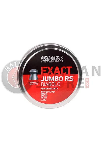 JSB Diabolo Exact Jumbo RS 5,52 mm Haval Tfek Samas (13,43 Grain - 500 Adet)