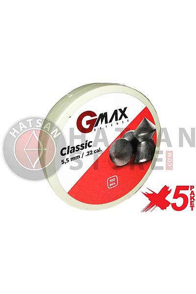 GMax Defense Classic 5,5 mm 5 Paket Havalı Tüfek Saçması (500 Adet)