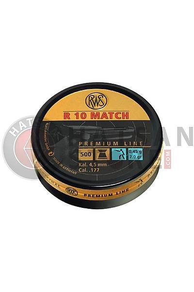 RWS R 10 Match 4,50 mm Havalý Tabanca Müsabaka Saçmasý (7 Grain - 500 Adet)
