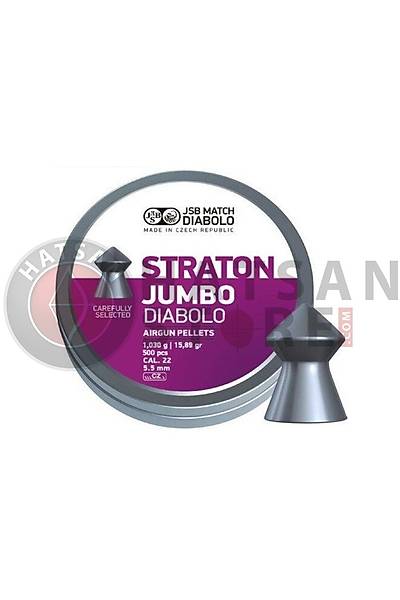 JSB Diabolo Straton Jumbo 5,50 mm Haval Tfek Samas (15,89 Grain - 500 Adet)